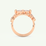 1.08 CT Marquise Cut Solitaire Lab Grown Diamond Bridal Set 11