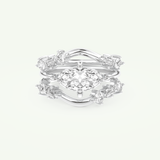 1.08 CT Marquise Cut Solitaire Lab Grown Diamond Bridal Set 13