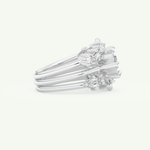 1.08 CT Marquise Cut Solitaire Lab Grown Diamond Bridal Set 14