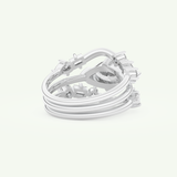 1.08 CT Marquise Cut Solitaire Lab Grown Diamond Bridal Set 15