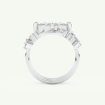 1.08 CT Marquise Cut Solitaire Lab Grown Diamond Bridal Set 17