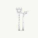 1.08 CT Round Cut Cluster Lab Grown Diamond Bridal Set 18