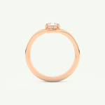 0.65 CT Pear Cut Solitaire Lab Grown Diamond Bridal Set 11