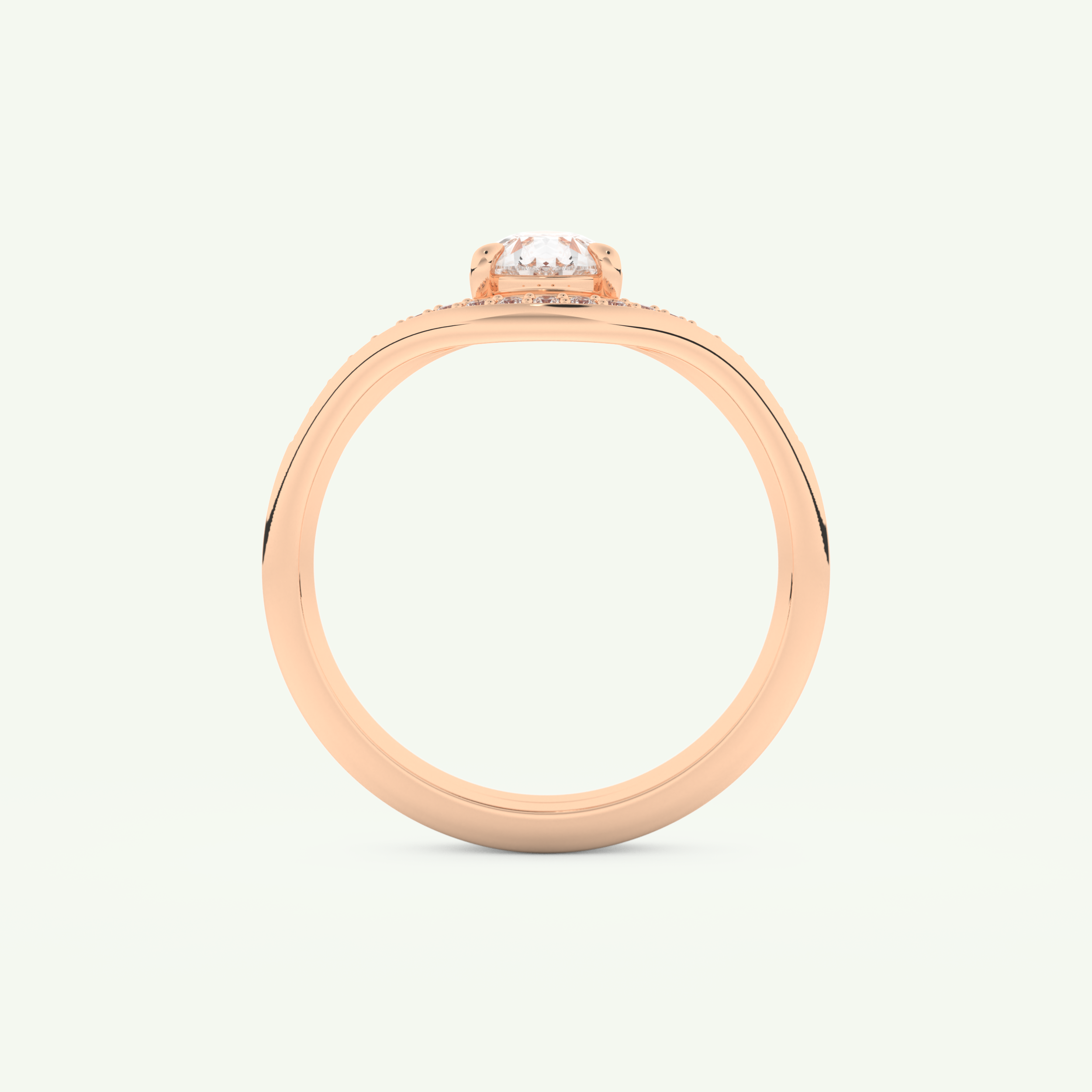 0.65 CT Pear Cut Solitaire Lab Grown Diamond Bridal Set 11