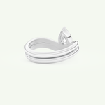 0.65 CT Pear Cut Solitaire Lab Grown Diamond Bridal Set 15