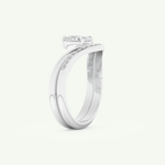 0.65 CT Pear Cut Solitaire Lab Grown Diamond Bridal Set 16