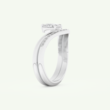 0.65 CT Pear Cut Solitaire Lab Grown Diamond Bridal Set 16