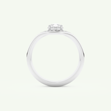 0.65 CT Pear Cut Solitaire Lab Grown Diamond Bridal Set 17