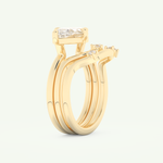 2.24 CT East West Marquise Cut Solitaire Lab Grown Diamond Bridal Set 4