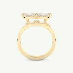 2.24 CT East West Marquise Cut Solitaire Lab Grown Diamond Bridal Set 5
