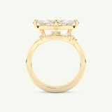 2.24 CT East West Marquise Cut Solitaire Lab Grown Diamond Bridal Set 5