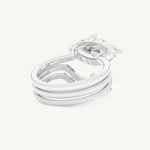 2.24 CT East West Marquise Cut Solitaire Lab Grown Diamond Bridal Set 15
