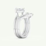 2.24 CT East West Marquise Cut Solitaire Lab Grown Diamond Bridal Set 16
