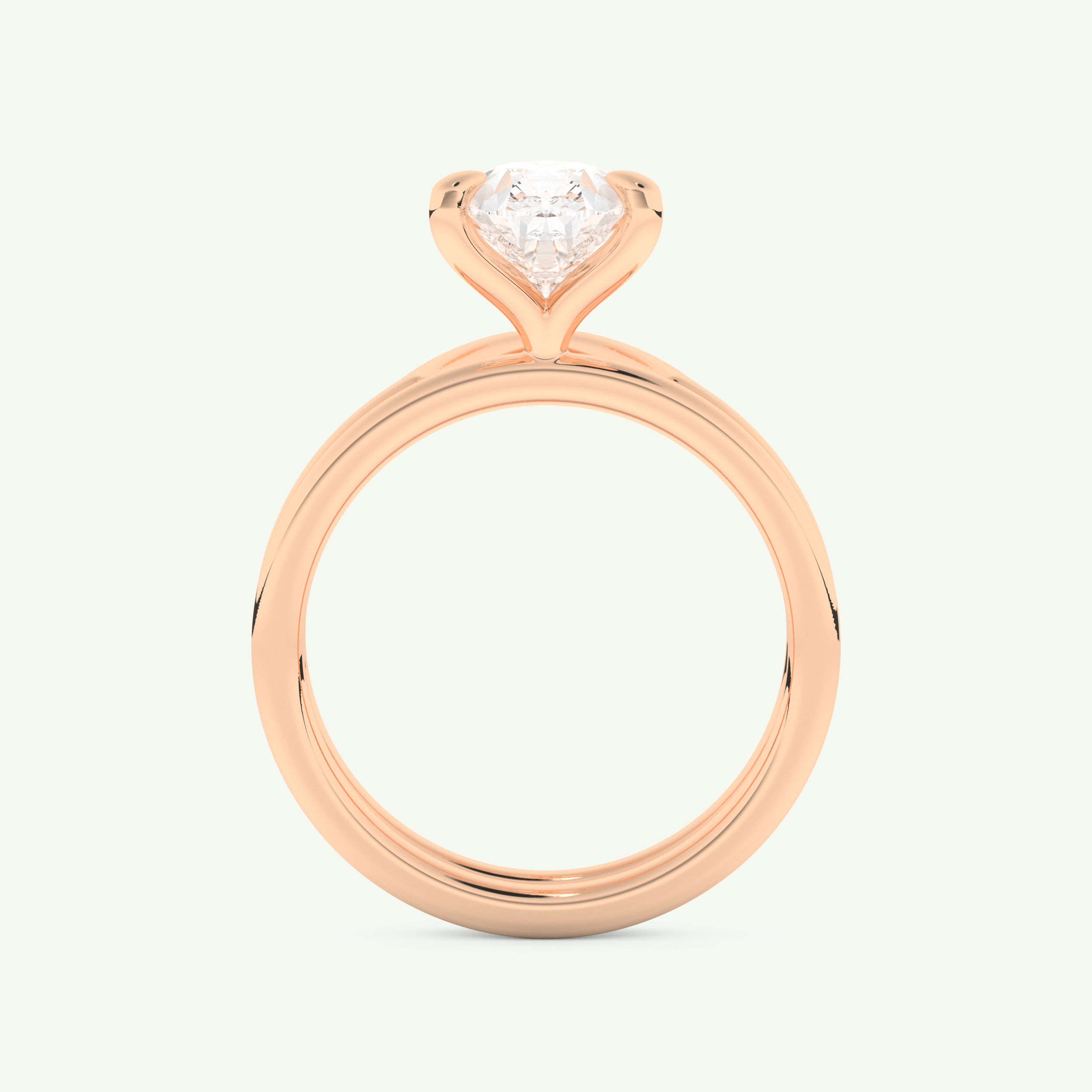 1.99 CT Pear Cut Solitaire Lab Grown Diamond Bridal Set 11