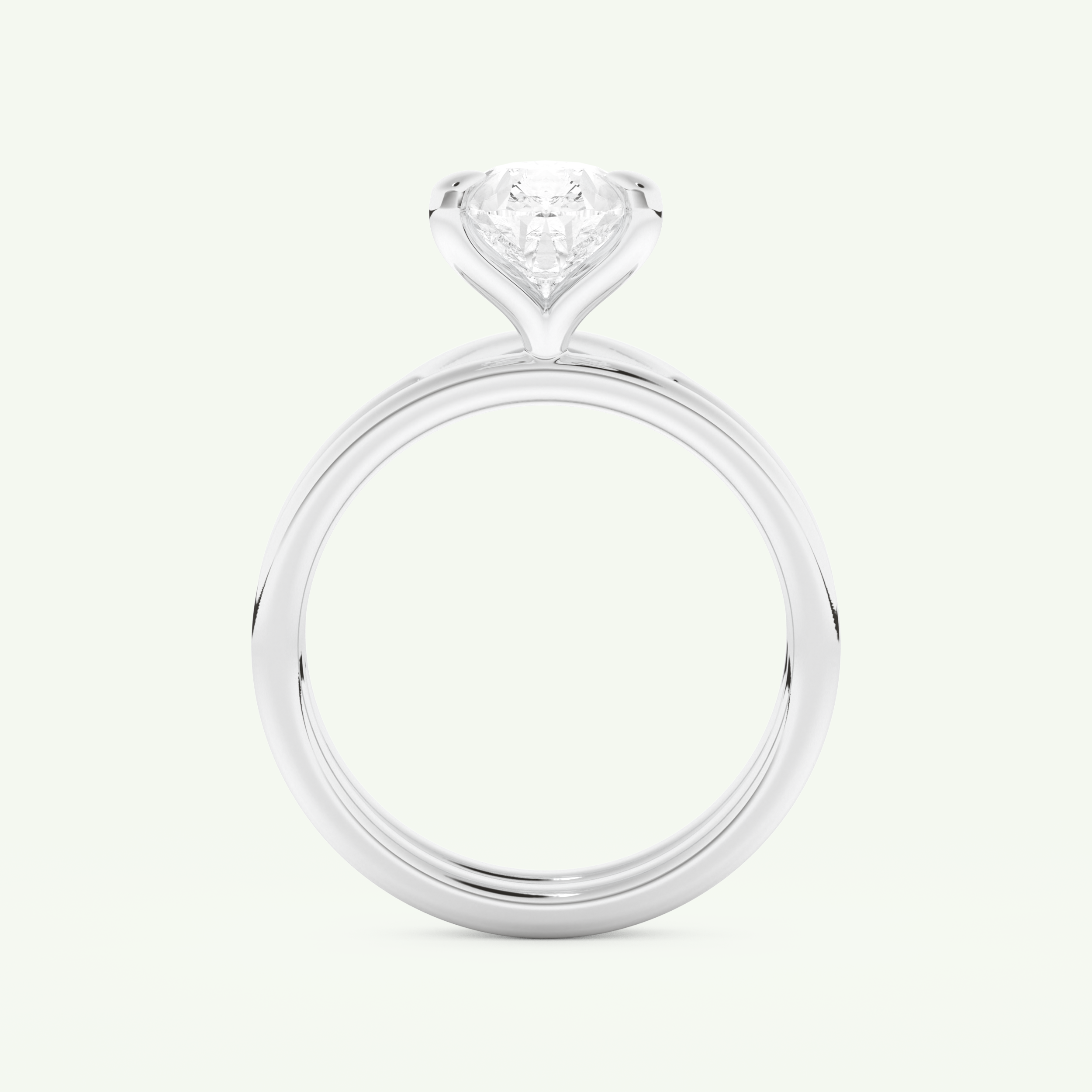1.99 CT Pear Cut Solitaire Lab Grown Diamond Bridal Set 17
