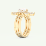 1.78 CT Emerald Cut Solitaire Lab Grown Diamond Bridal Set 4
