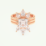 1.78 CT Emerald Cut Solitaire Lab Grown Diamond Bridal Set 7