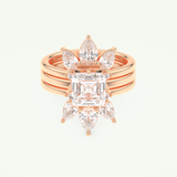1.78 CT Emerald Cut Solitaire Lab Grown Diamond Bridal Set 7