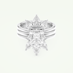 1.78 CT Emerald Cut Solitaire Lab Grown Diamond Bridal Set 13
