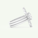 1.78 CT Emerald Cut Solitaire Lab Grown Diamond Bridal Set 14