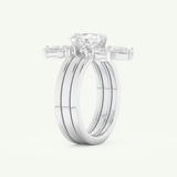 1.78 CT Emerald Cut Solitaire Lab Grown Diamond Bridal Set 16