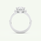 1.78 CT Emerald Cut Solitaire Lab Grown Diamond Bridal Set 17