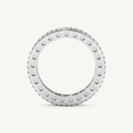 4.52 TCW Princess & Round Shaped January-Garnet Birthstone Wedding Band 17