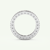4.52 TCW Princess & Round Shaped January-Garnet Birthstone Wedding Band 17
