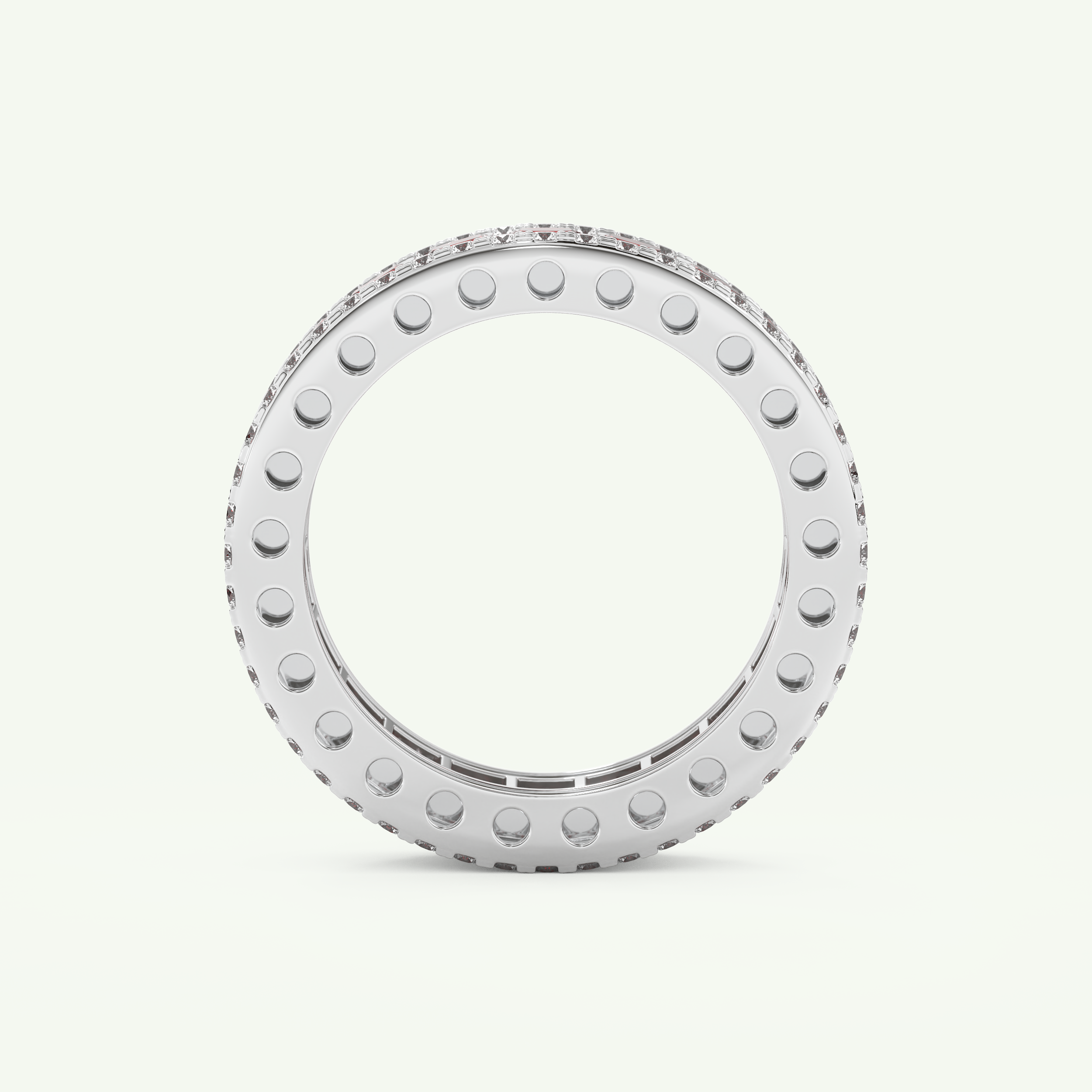 4.52 TCW Princess & Round Shaped January-Garnet Birthstone Wedding Band 17