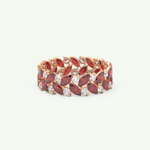 1.93 TCW Round and Marquise Shaped January-Garnet Birthstone Wedding Band 8