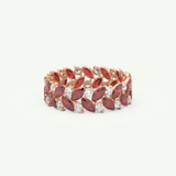 1.93 TCW Round and Marquise Shaped January-Garnet Birthstone Wedding Band 8