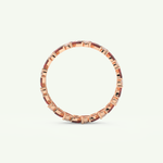 1.93 TCW Round and Marquise Shaped January-Garnet Birthstone Wedding Band 11