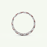 1.93 TCW Round and Marquise Shaped January-Garnet Birthstone Wedding Band 17