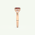 0.17 CT Oval Cut January-Garnet Birthstone Engagement Ring 12