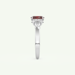 0.17 CT Oval Cut January-Garnet Birthstone Engagement Ring 18