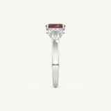 0.17 CT Oval Cut January-Garnet Birthstone Engagement Ring 18