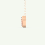 3.21 TCW Emerald & Asscher January-Garnet Birthstone Necklace 8