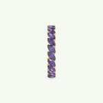 1.2 TCW Marquise Shaped February-Amethyst Birthstone Wedding Band 6