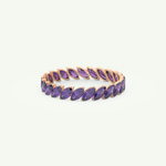 1.2 TCW Marquise Shaped February-Amethyst Birthstone Wedding Band 8