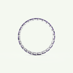 1.2 TCW Marquise Shaped February-Amethyst Birthstone Wedding Band 17