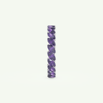 1.2 TCW Marquise Shaped February-Amethyst Birthstone Wedding Band 18