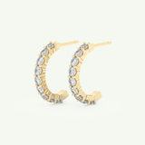 0.54 TCW Round March-Aquamarine Birthstone Stud Earrings 3