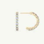 0.54 TCW Round March-Aquamarine Birthstone Stud Earrings 4
