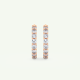 0.54 TCW Round March-Aquamarine Birthstone Stud Earrings 5