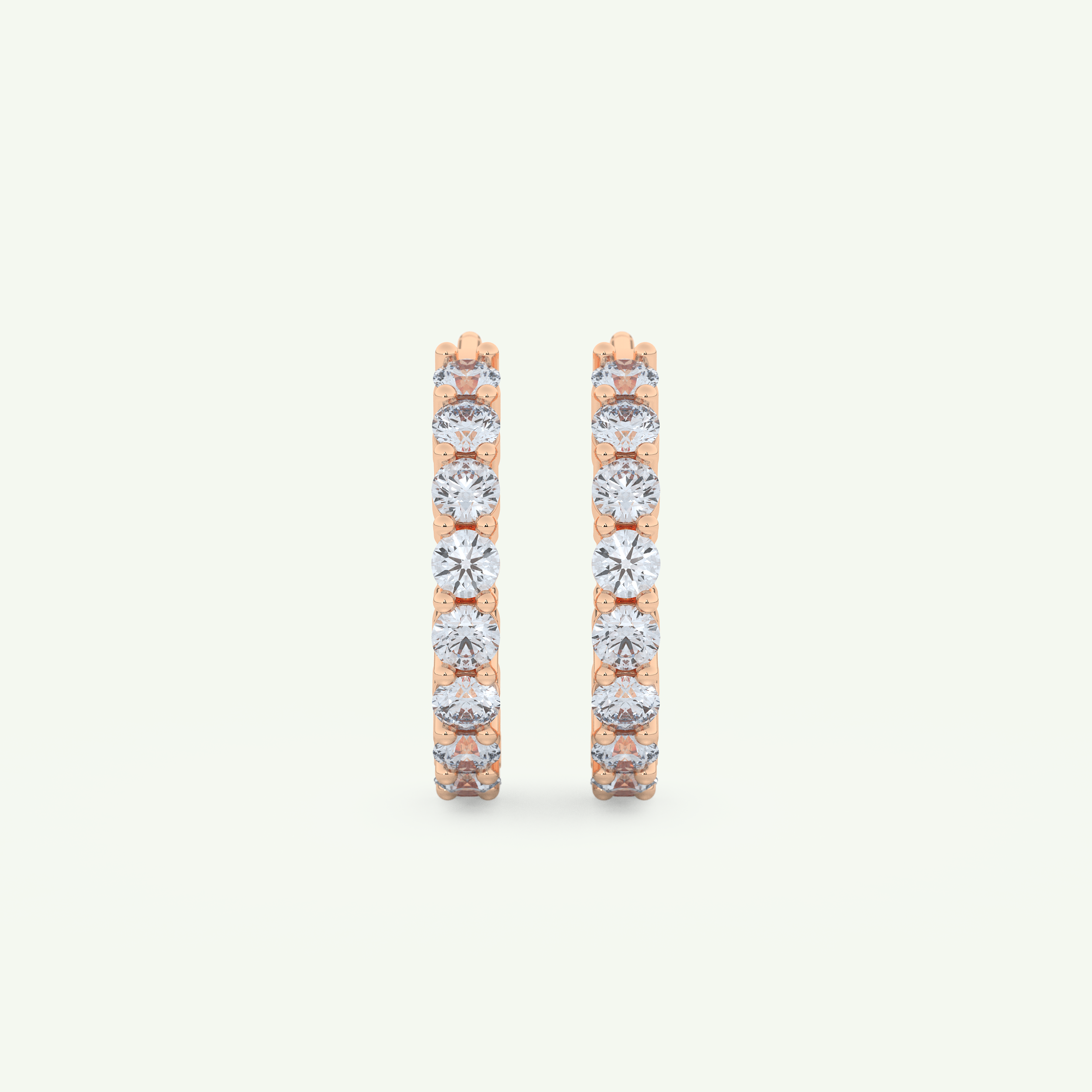 0.54 TCW Round March-Aquamarine Birthstone Stud Earrings 5
