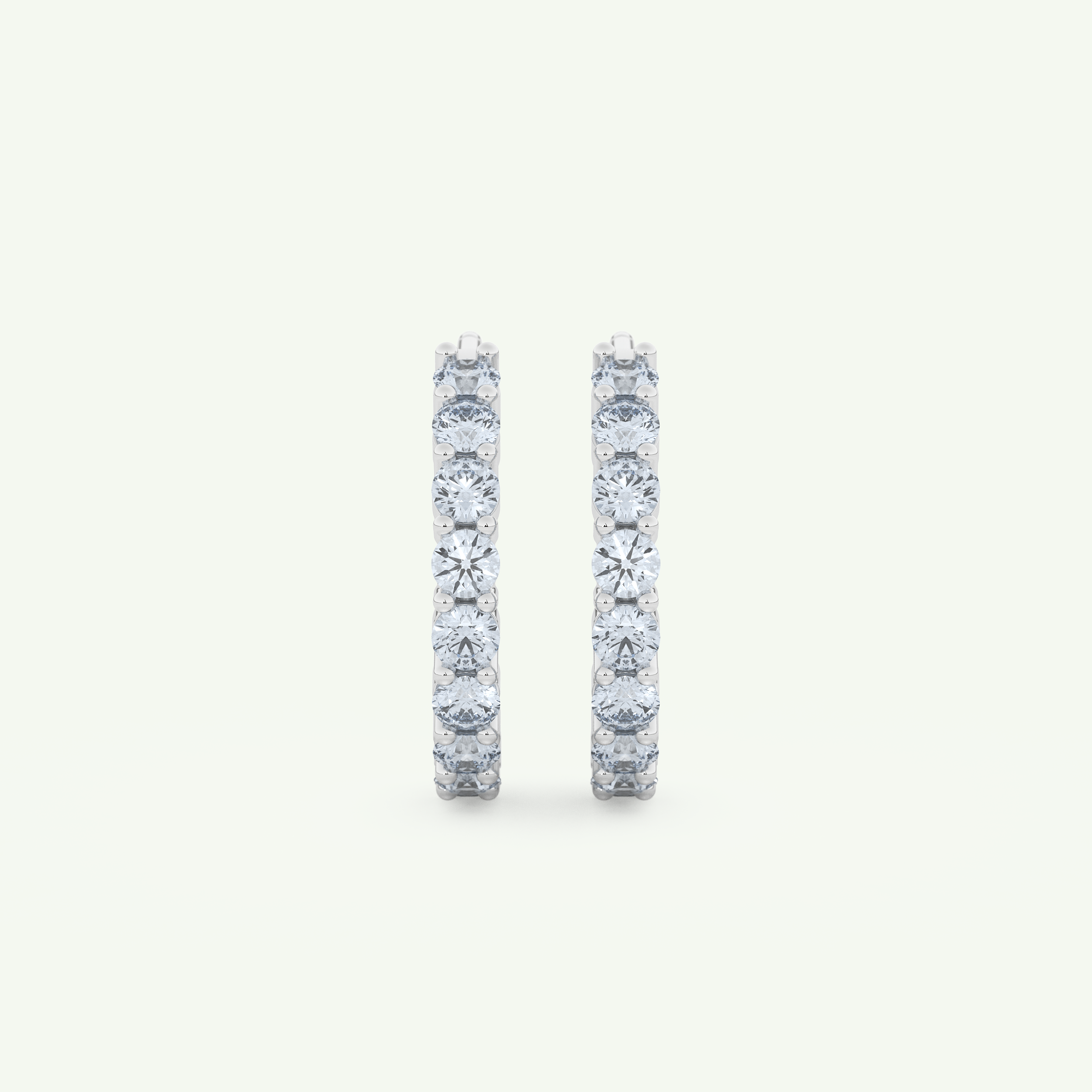 0.54 TCW Round March-Aquamarine Birthstone Stud Earrings 9