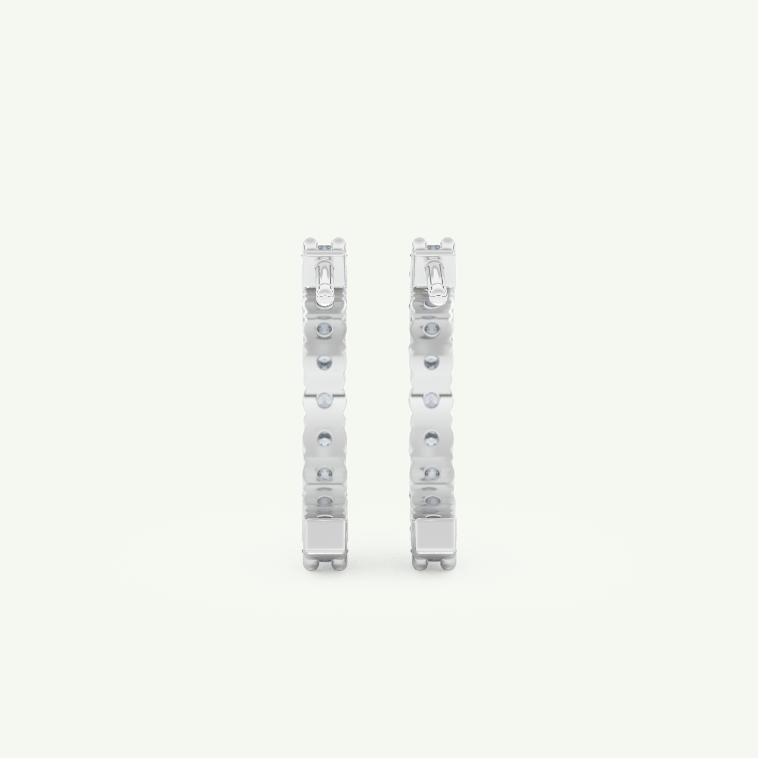 0.54 TCW Round March-Aquamarine Birthstone Stud Earrings 10