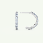 0.54 TCW Round March-Aquamarine Birthstone Stud Earrings 12