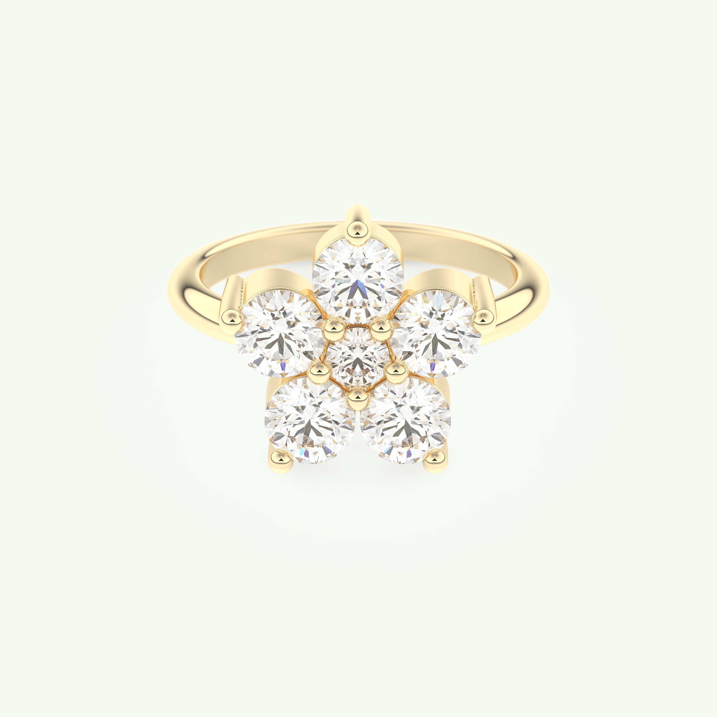 1.82 TCW Round Cut April-Diamond Birthstone Engagement Ring 1