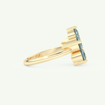 1.82 TCW Round Cut March-Aquamarine Birthstone Engagement Ring 2